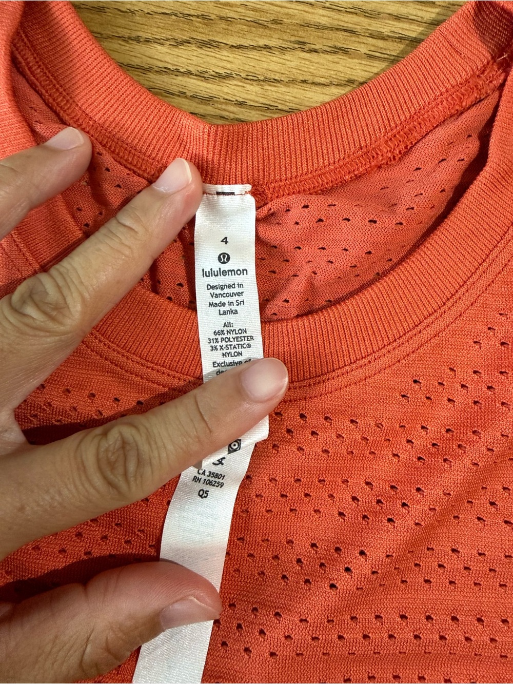 lululemon Breeze By Long Sleeve Perforated Tee - Picture 3 of 3